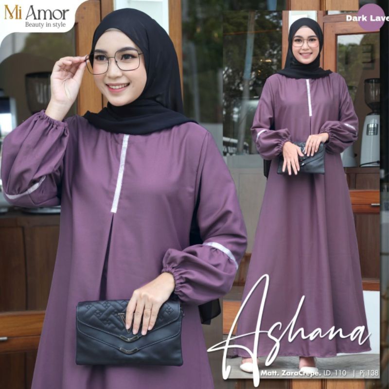 (READY) GAMIS WANITA MIDI DRESS // ASHANA BY MI AMOR ORI