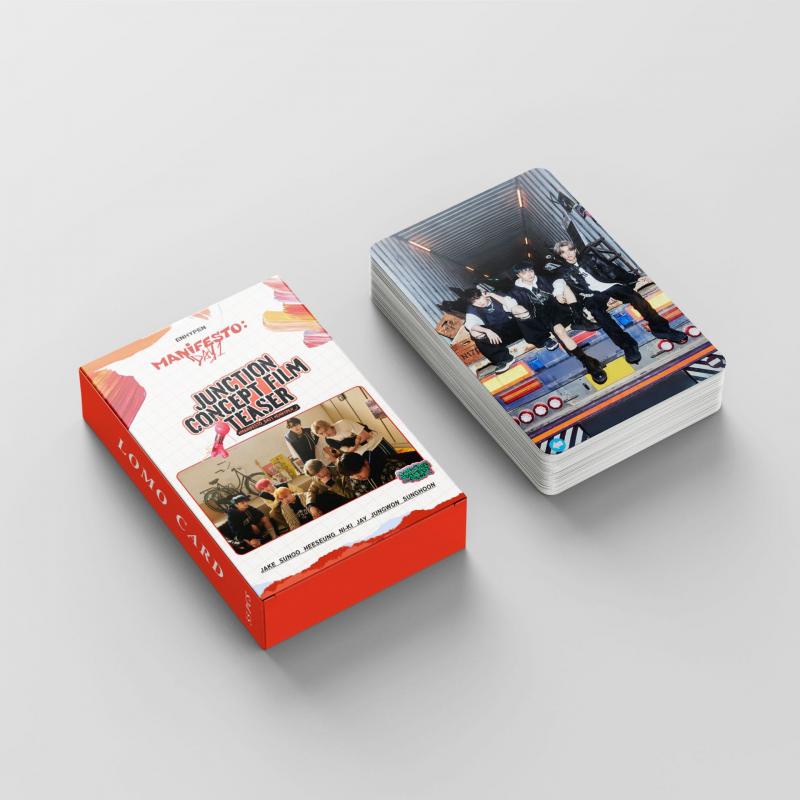 55pcs / Kotak Kartu Foto Album LOMO ENHYPEN Manifesto