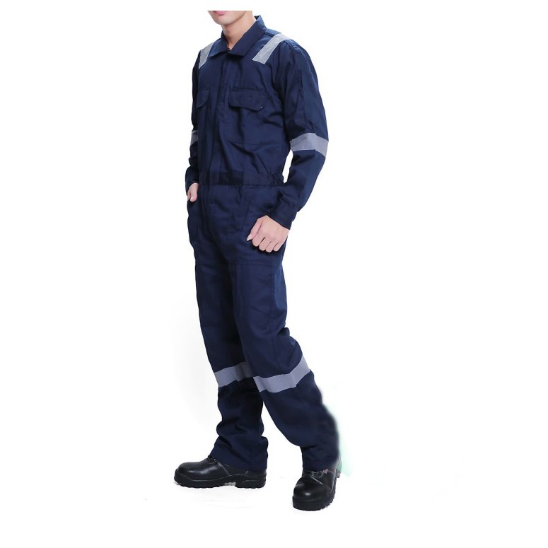 Baju Terusan wearpack warna Navy / Baju Wearpack / Seragam Safety