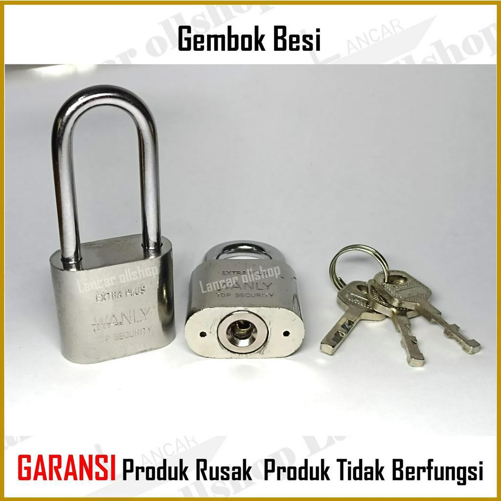 Gembok leher panjang pendek 40mm / Gembok pagar rumah / Pengaman pagar rumah / Gembok anti maling