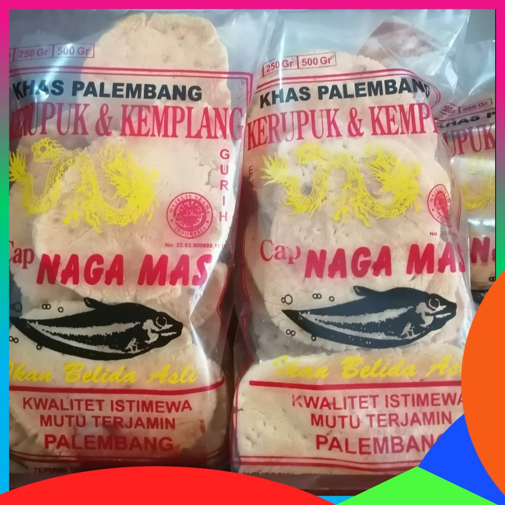 

Kemplang Panggang Tenggiri Asli PaLembang Naga Mas 250 Gram- Kerupuk Kemplang Badak