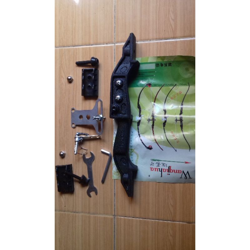 Gagang busur panah besi import  buat robahan