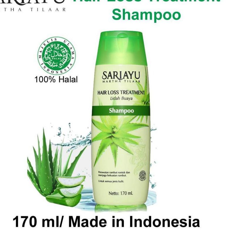 Sariayu Black &amp; Shiny Hair Shampo Urang Aring 170ml