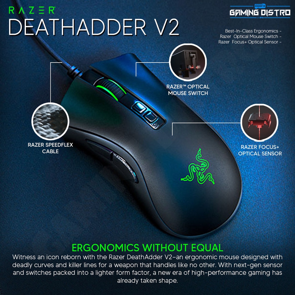 Mouse Gaming Razer Deathadder V2 - Razer Deathadder V2