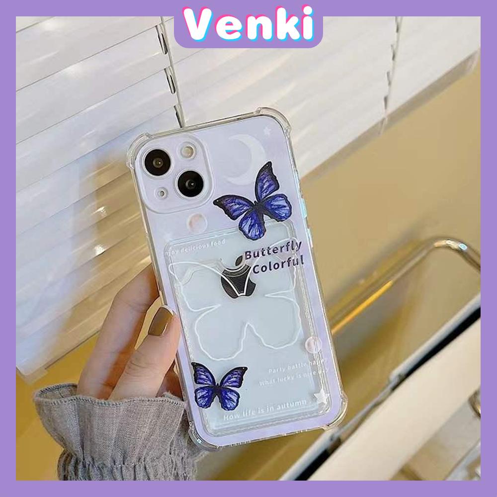 Casing Silikon Iphone 13 Pro Max 12 Pro Max 11 Pro Max 7 Plus Xr Xs Max Shockproof Motif Butterfly Moon