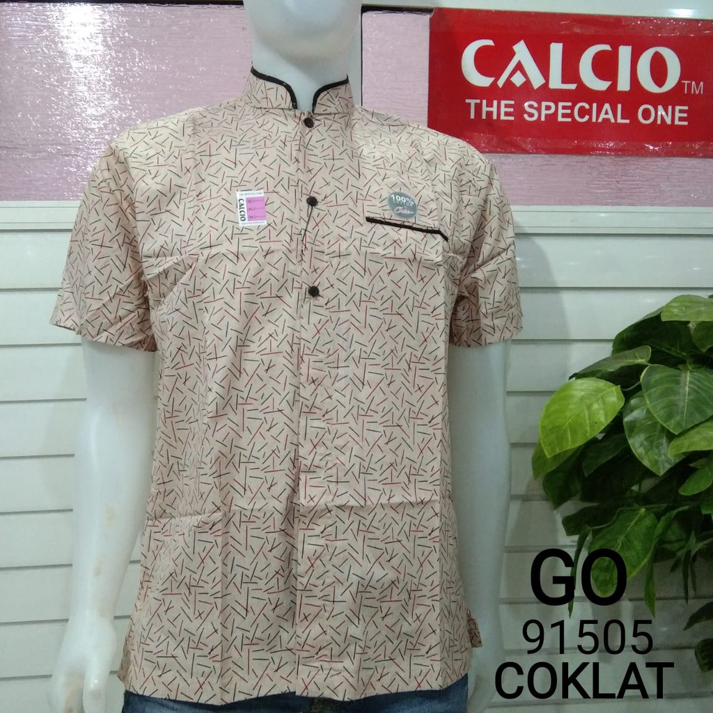 gof CALCIO SHIRT REGULER Kemeja cowok lengan pendek 100% Original!