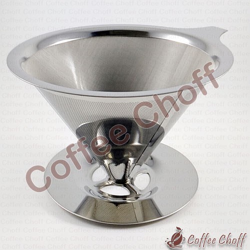 V60 Stainless Steel Filter Kopi Saringan Kopi Alat Kopi Saringan Kopi Pourover Double Mesh