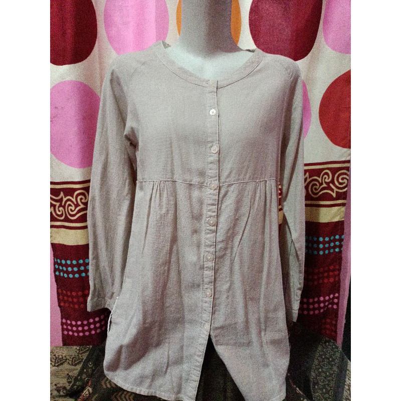 preloved blouse atasan corniche cream