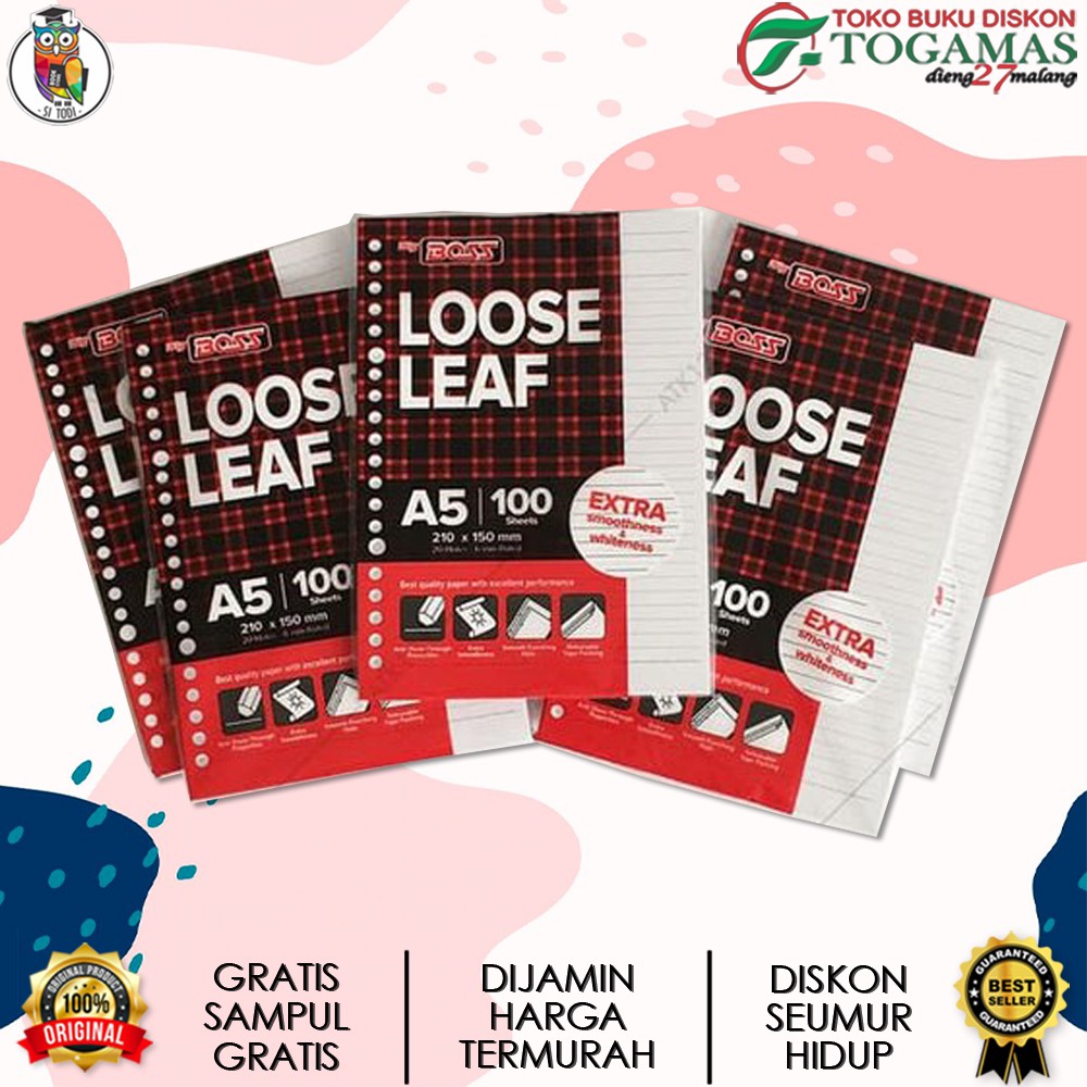 

LOOSE LEAF 100 A5 POLOS & GARIS BIGBOSS / ATK