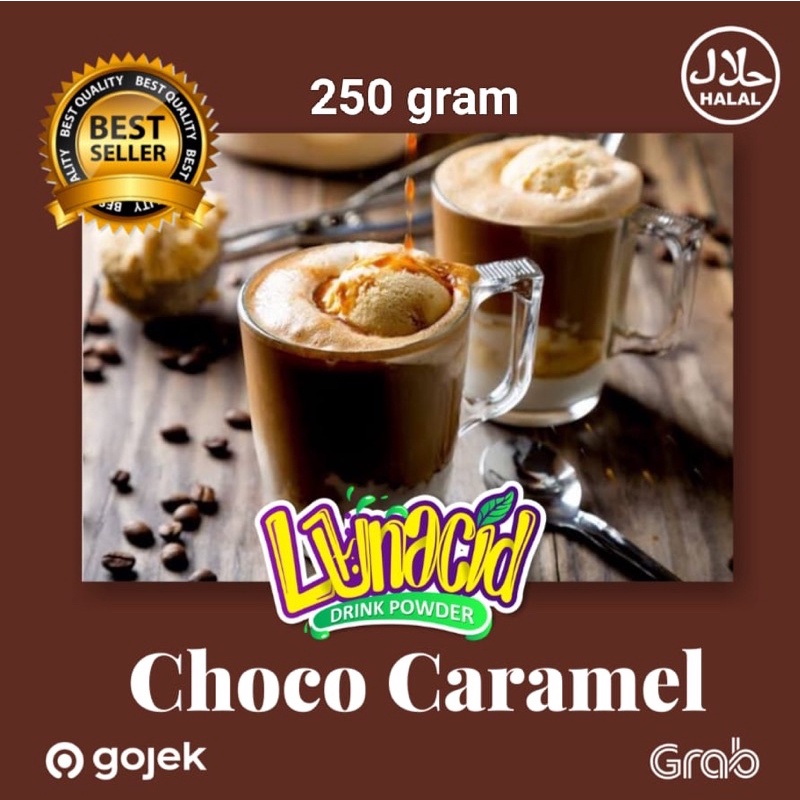 

serbuk minuman rasa choco caramel/powder drink rasa choco caramel / Bubuk Minuman rasa choco caramel 250 gr