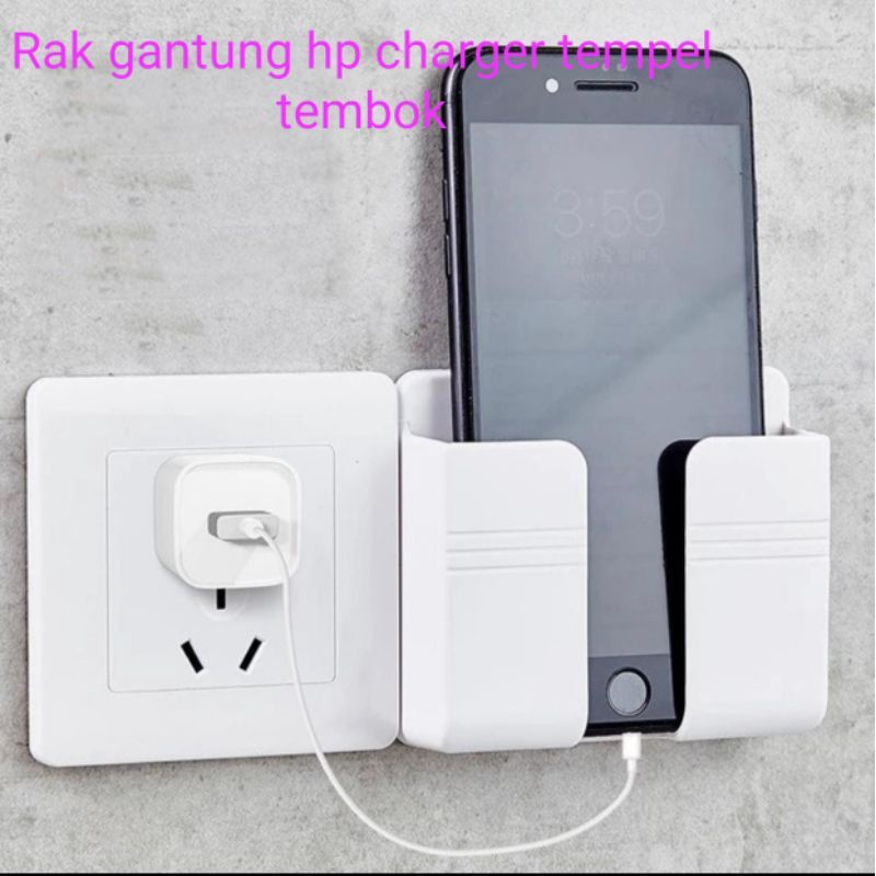 HOLDER HP TEMPEL / RAK GANTUNG HANDPHONE REMOTE TEMPEL DINDING