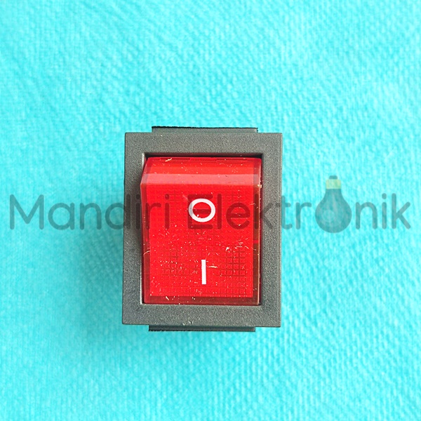 Saklar Switch Lampu On Off Besar 4 pin merah - Switch Lampu Besar 4 kaki