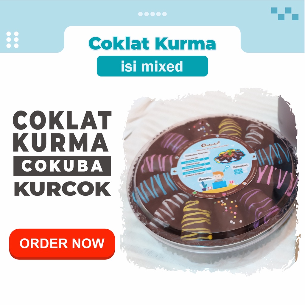 

Kurma Coklat Kurcok Kue Kering Coklat Kurma Bandung Cokuba asli Bandung dijamin Enak Bisa COD