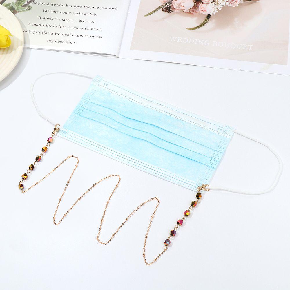 Nanas Rantai Kacamata Fashion Adjustable Kristal Kacamata Lanyard