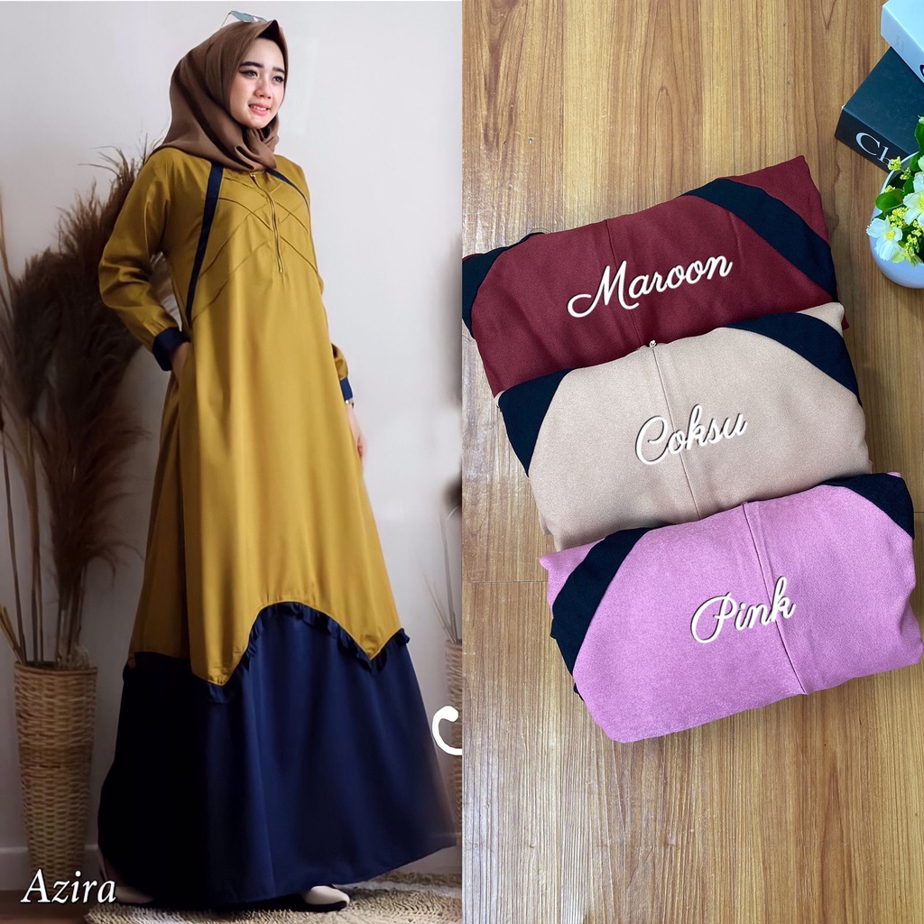 Gamis Moscrepe Polos Jumbo Kombinasi Part 2