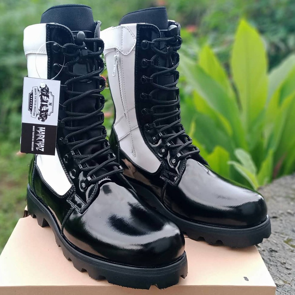 SEPATU PDL PROVOS TNI ASLI KULIT SAPI KILAP SEPATU PDL DINAS LAPANGAN PROVOS TNI POLRI SECURITY