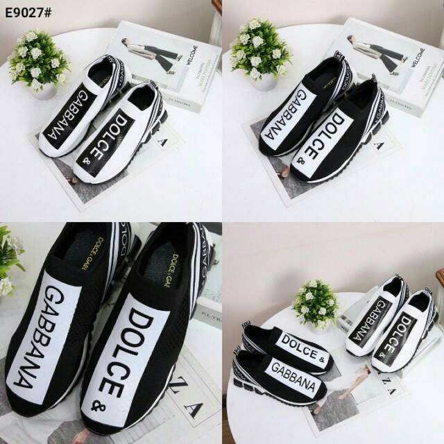 D&G Dolce & Gabbana Sorrento Kode E9027 Canvas Women Sneakers Shoes sv