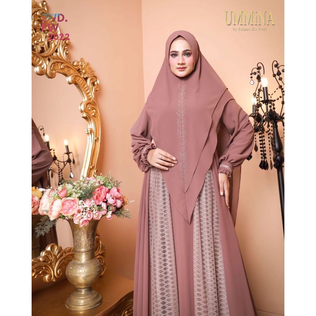GHAURI Syari tulle elegan cantik spesial untuk umroh haji by Ummina rahma ika putri