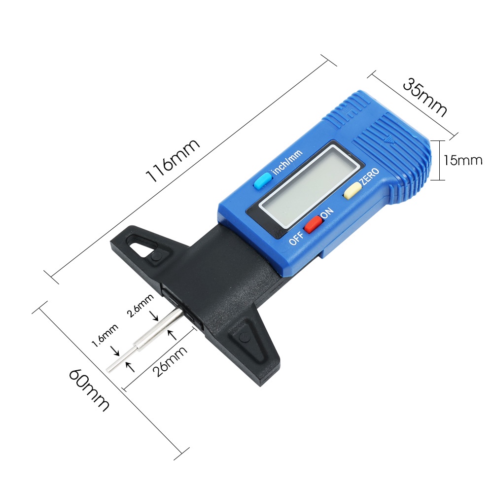 Alat Pengukur Kedalaman Ban Mobil Digital