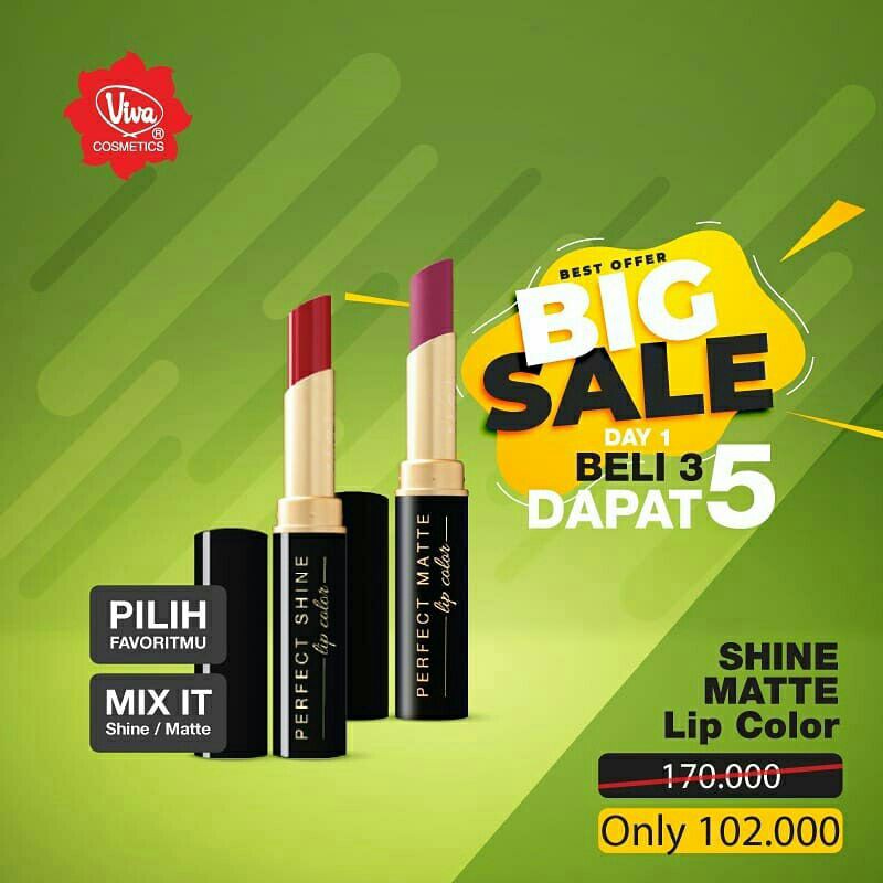 Paket 5 Perfect Matte / Shine Lip Color Viva