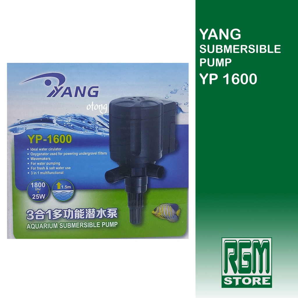 YANG YP1600 yp 1600 mesin pompa air celup aquarium aquascape