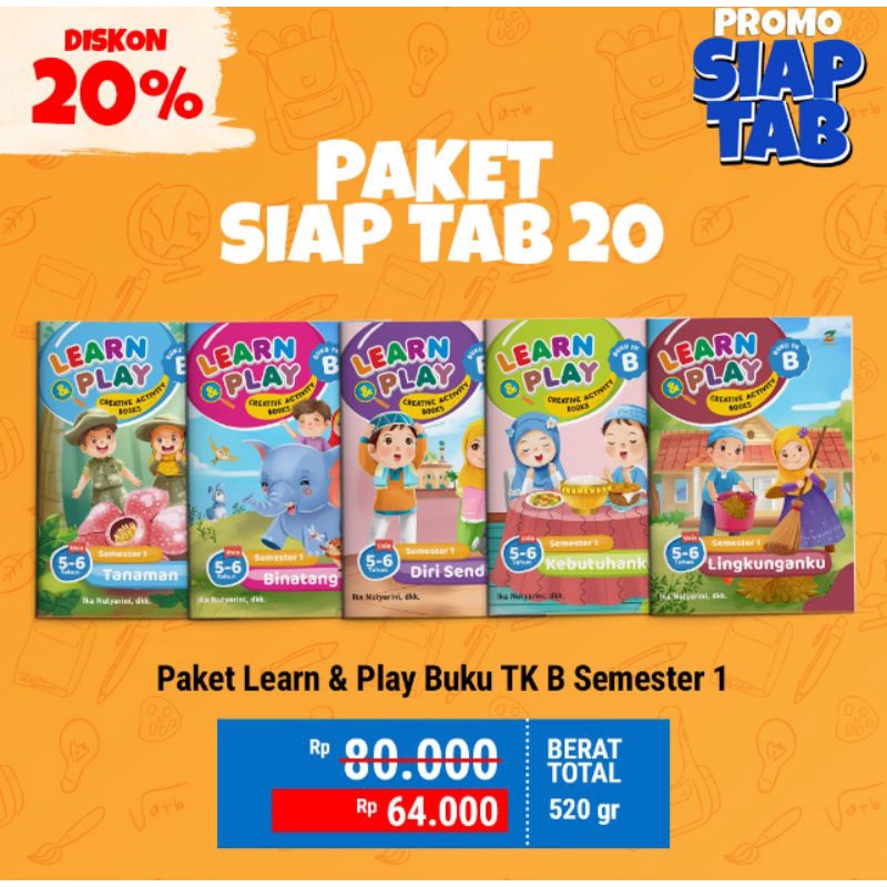 

Paket Learn & Play Buku TK B semester 1