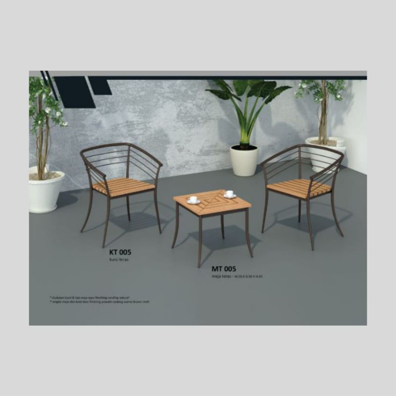 KURSI TERAS/MEJA TERAS MURAH/KURSI MEJA CAFE- BY SIANTANO