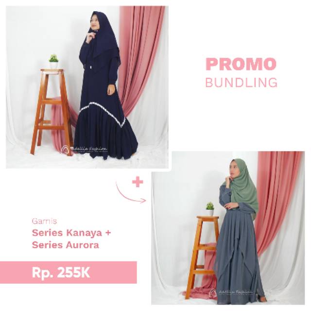 GAMIS KANAYA SERIES + GAMIS AUORA SERIES (produk BUNDLING)