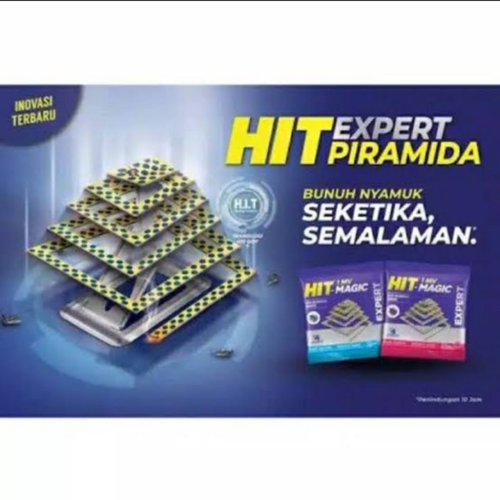 HIT Expert Piramida PIRAMID piramit Obat Nyamuk Bakar Tahan 10 Jam Floral Blossom///Oke