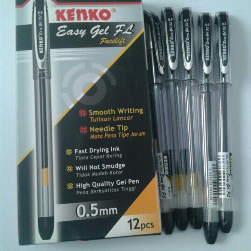 

pena gel.kenko.easy.gel.fl 0.5mm.isi12pcs