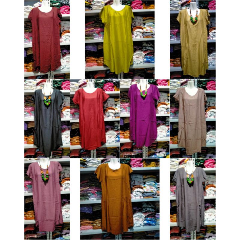 Daster Payung Polos Rayon Bali