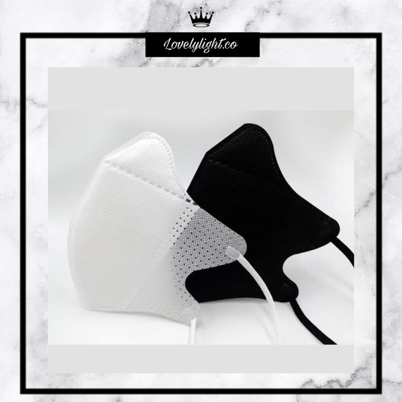Masker Duckbil Medis 3Ply Hitam dan Putih 1pcs