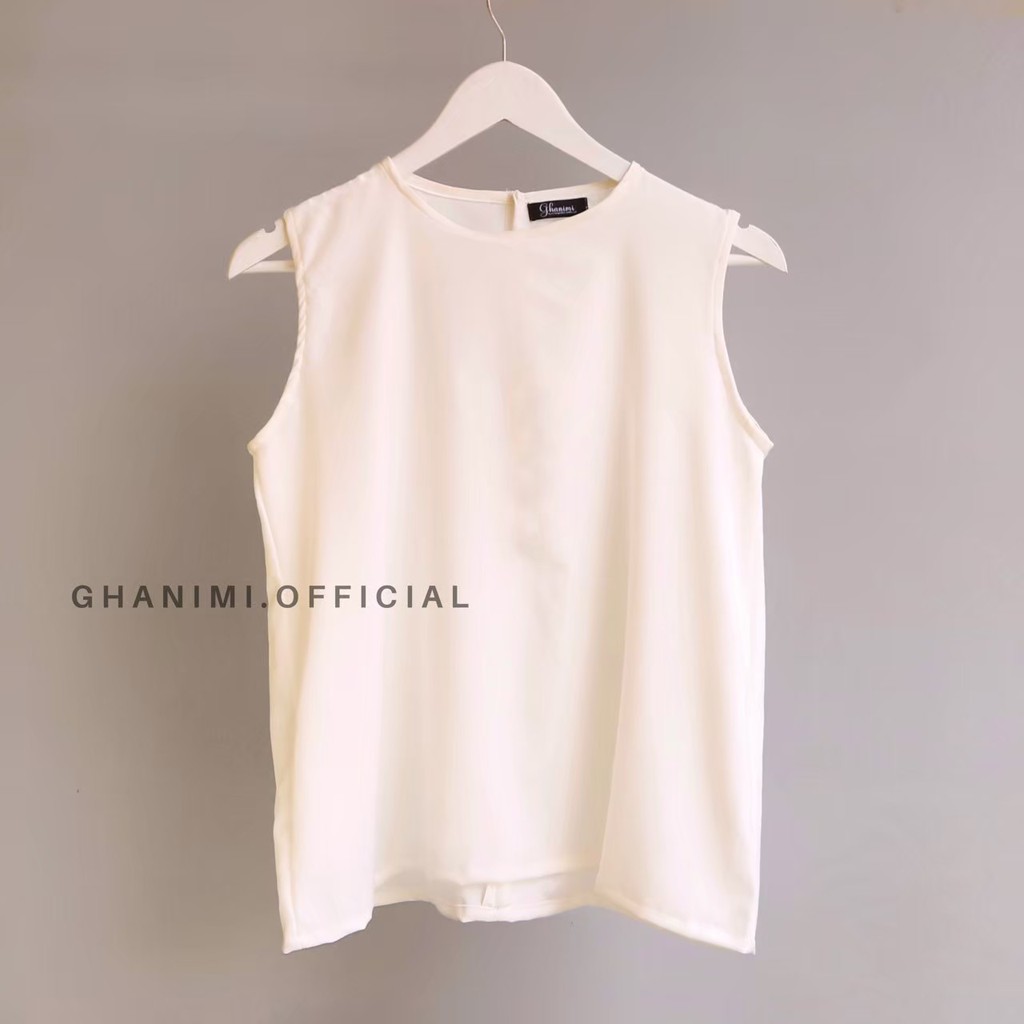 Ghanimi - Inner Sleeveless / Dalaman Baju Polos / tanktop / atasan tanpa lengan