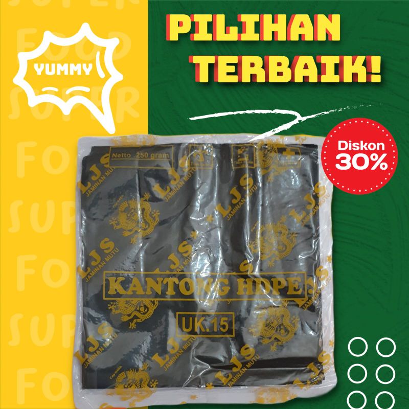 Kantong Plastik Kresek Hitam Ukuran 15 ( Kecil )