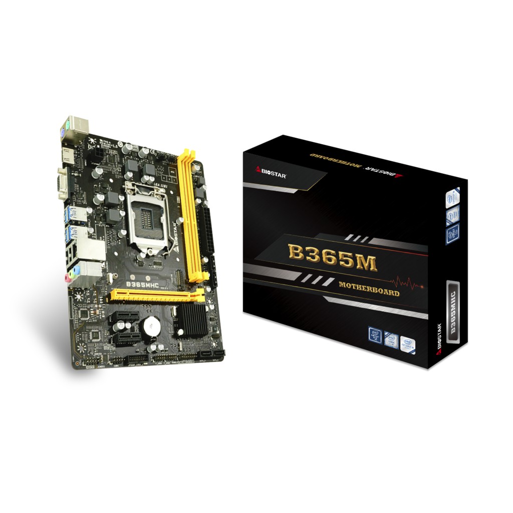 BIOSTAR Motherboard B365MHC Intel B365 LGA1151 DDR4 MICRO ATX