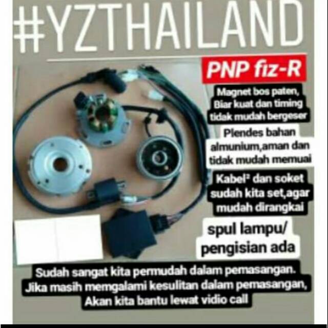 Pengapian Racing YZ Thailand PNP FIZ R Magnet CDI Spul Pengapian Racing YZ Thailand PNP FIZ R Magnet CDI Spul