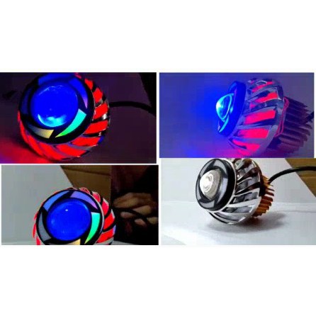 LAMPU MOTOR DEPAN LED PROJIE SABIT MINI LONG STAY FLASH HEADLAMP