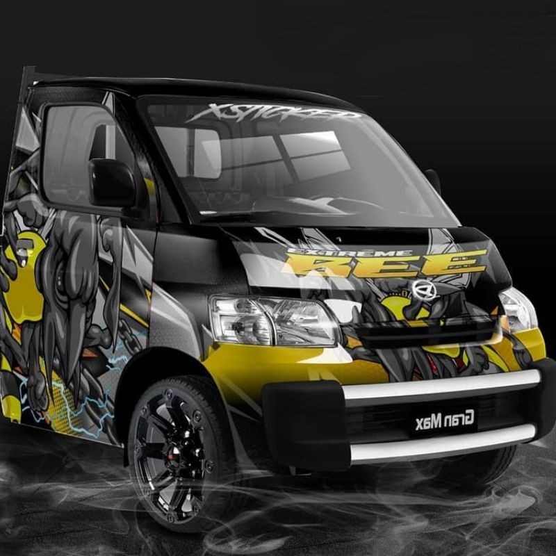 decal grandmax hitam