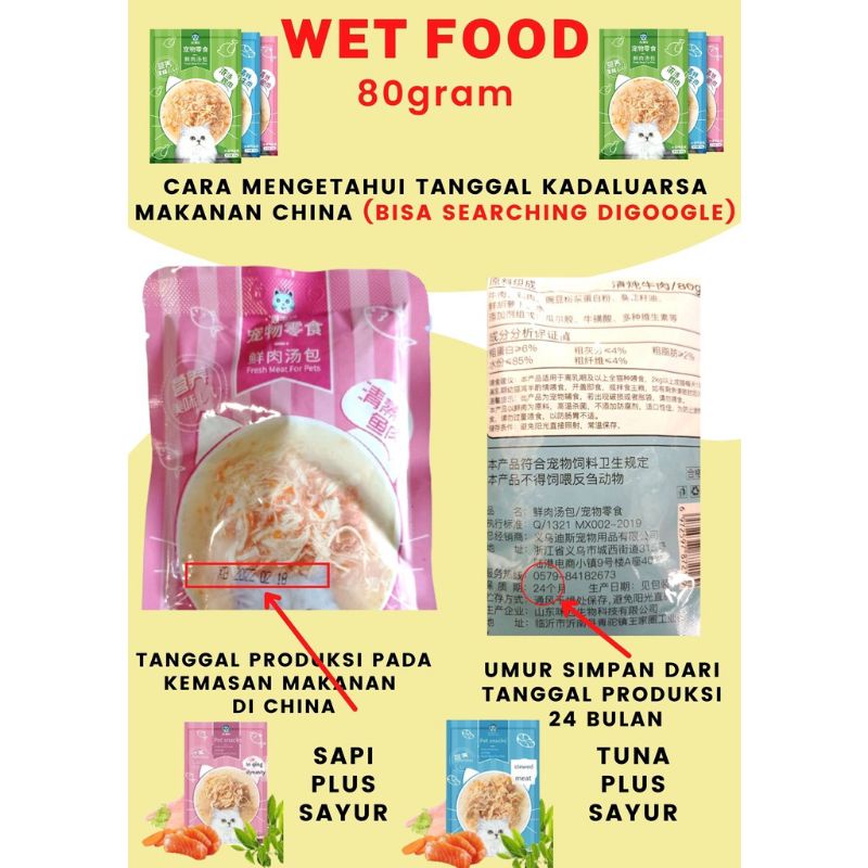 makanan kucing wet fot 80 gram zeorfarm