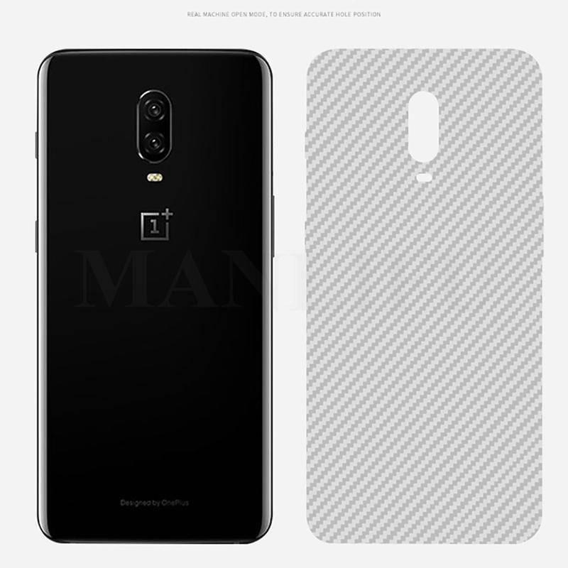 2 Pieces Clear Carbon Fiber Sticker Back Protective Film for OnePlus 7t / 7 pro / 7 / 7t pro / 6t / 6 / 5t / 5 / 8 / 8 pro / 8t / 9 / 9 pro / 9R Back Screen Protector Film