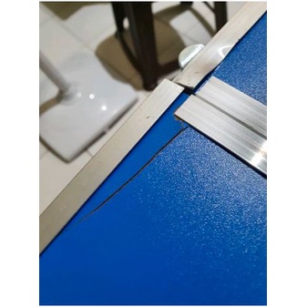 Meja Bulat Lipat Koper Hpl Serbaguna Meja Portable warna polos RIJECT