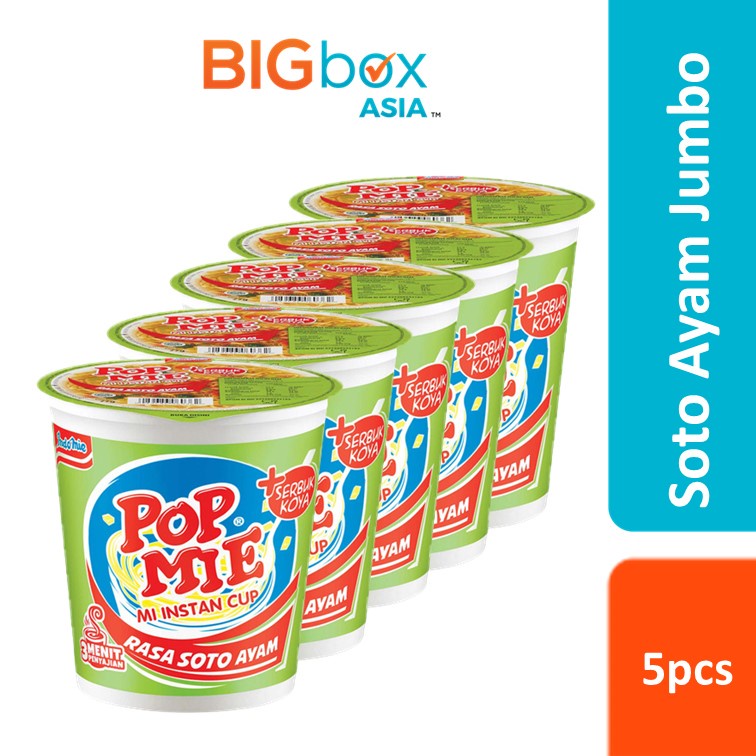 Pop Mie Kuah Soto Ayam Jumbo - 5pcs (EXP: 3 Apr 2023)