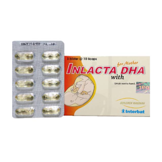 Inlacta DHA for mother isi 30 softgel - Suplemen ibu hamil menyusui