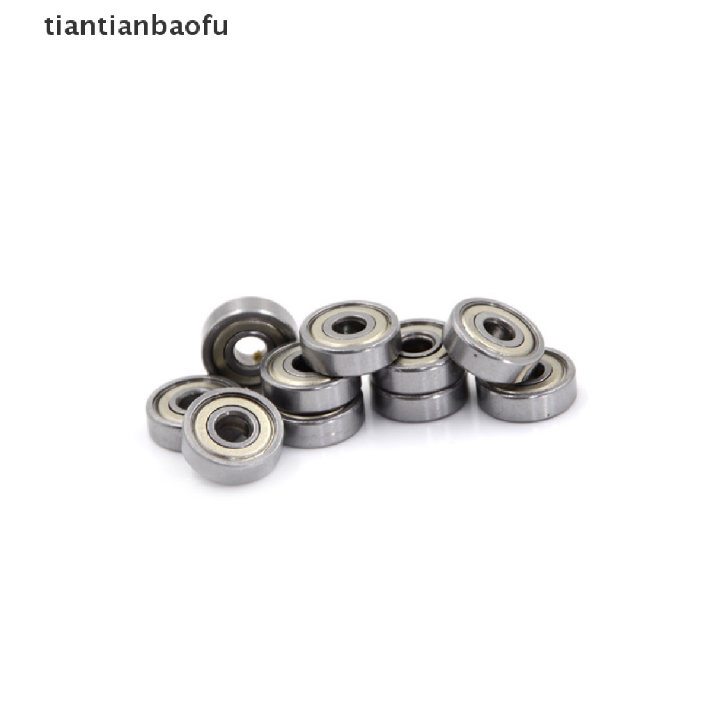 10 Pcs 625ZZ Miniatur Bola Bearing Radial Metrik Bahan Karet Logam Model Perisai Metrik