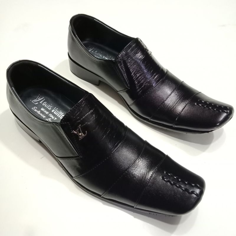 Sepatu Pantofel Formal Pria/Kulit Asli/merek Louis Vouitton 9011/Pantofel Kerja Pria