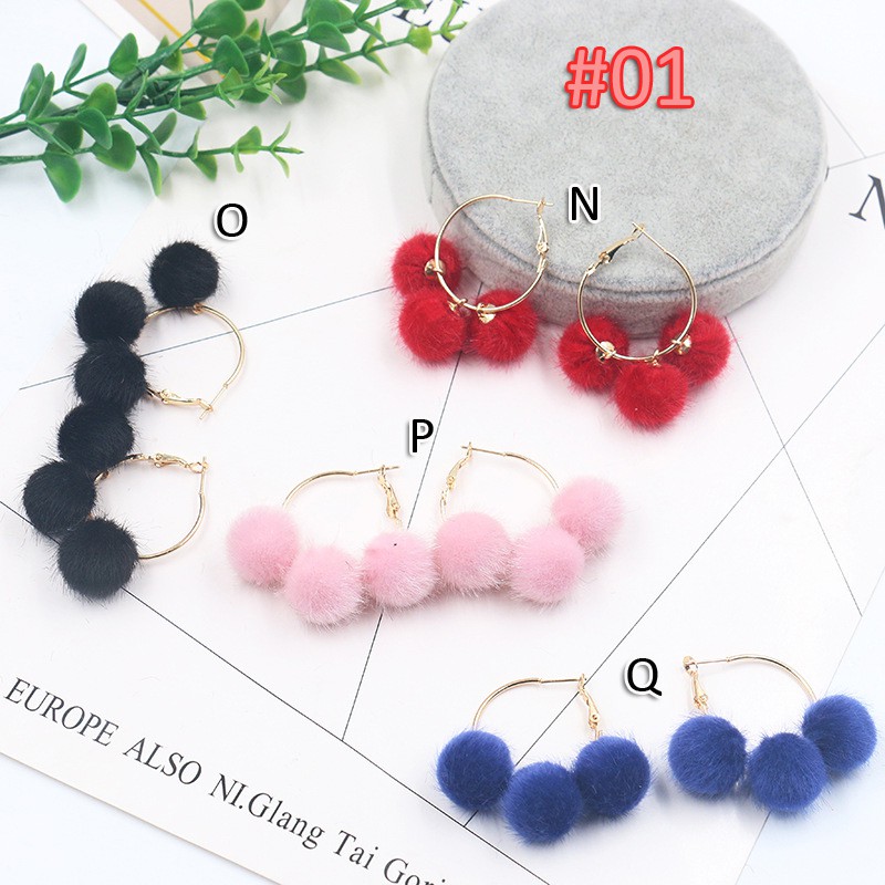 Anting fashion wanita kekinian ala korea import aneka varian murah berkualitas #357