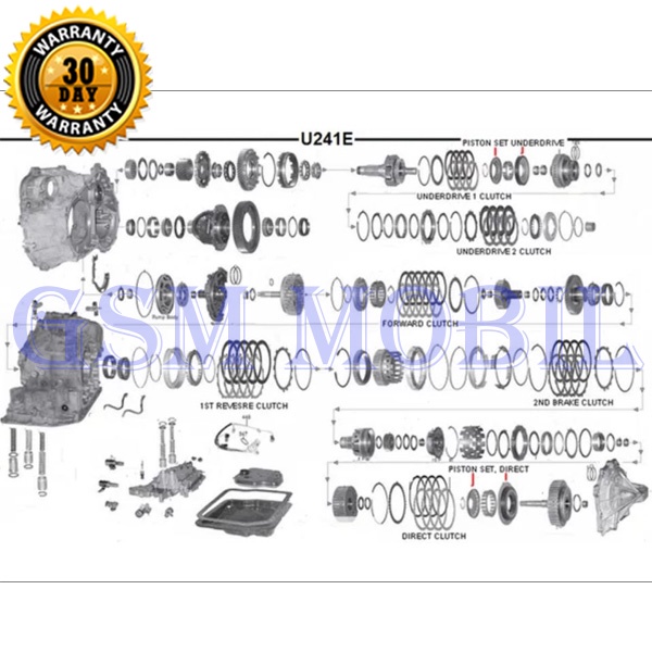 Kampas Kopling Matic Camry Rav4 Wish RX300 U140 35633-21010 10006831