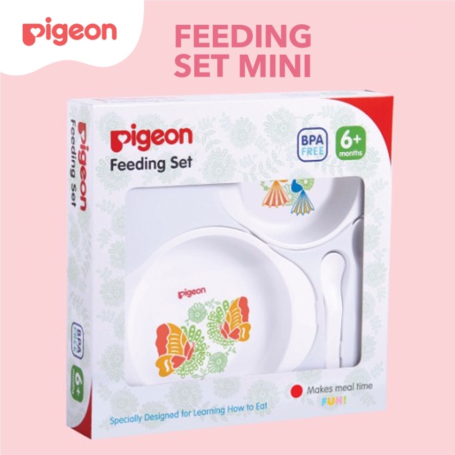 Pigeon Feeding Set Mini Peralatan Makan Bayi