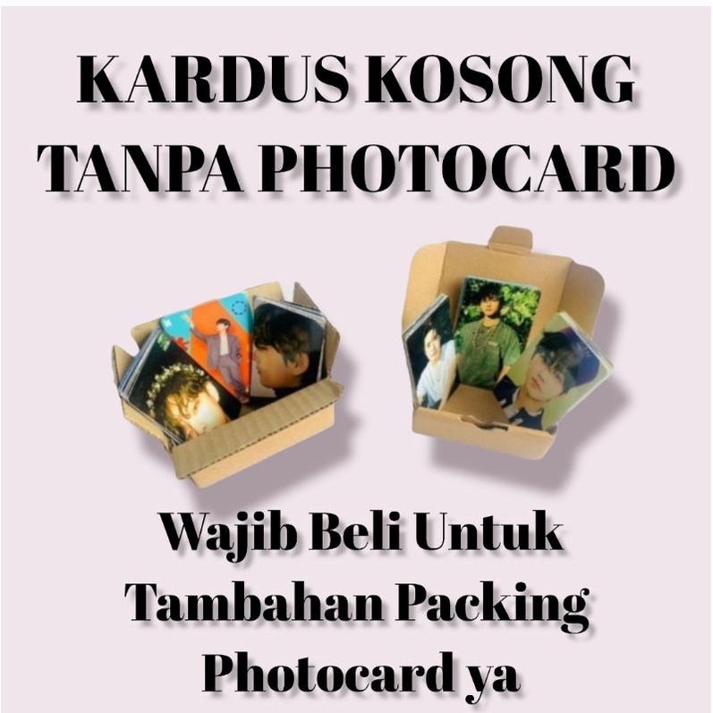 KARDUS PACKING KHUSUS PHOTOCARD(Wajib Order biar tidak rusak)