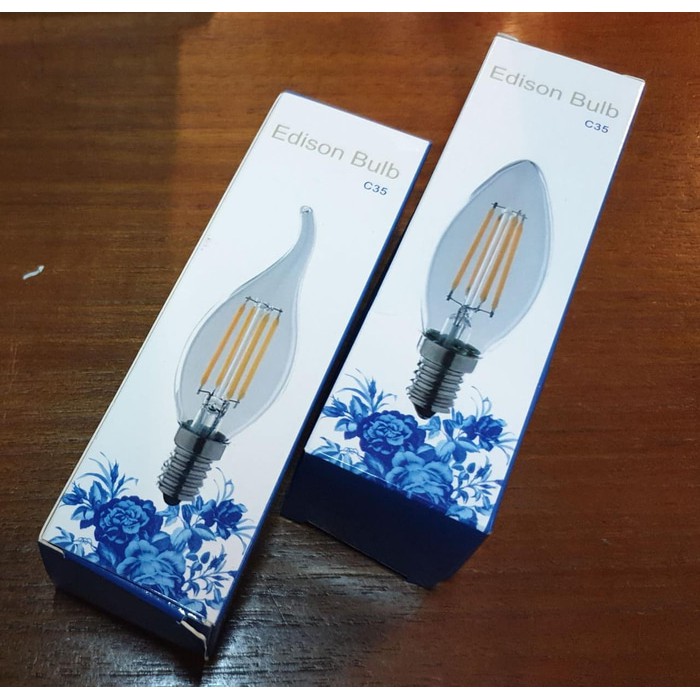 LED BOHLAM CANDLE LILIN 2 WATT 4 WATT FILAMENT